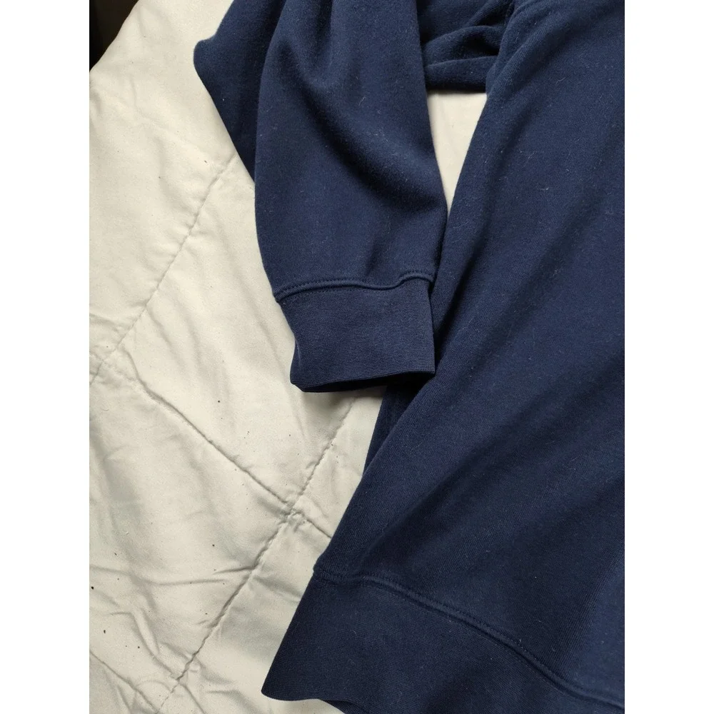 Ashworth Mens XL Blue Sweater The Auld Course Scotland Cotton Pullover Golf